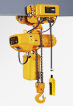 模具沖壓件車間使用環(huán)鏈電動葫蘆搬運(yùn)模具沖壓件